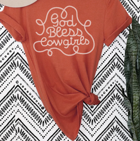 God Bless Cowgirls Tween Graphic-tween-Branded Envy