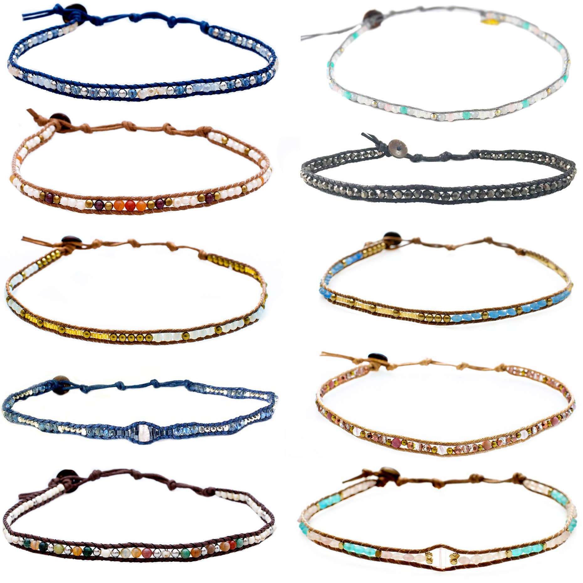 Double wrap beaded chokers-Accessory-Branded Envy
