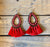 Red Whisper Teardrop Earrings-Earrings-Branded Envy