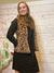Faux leopard fur vest - brown-vest-Branded Envy