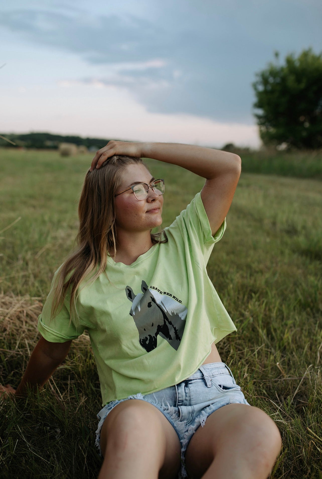 Wild Horse Cropped Tee-Branded Envy