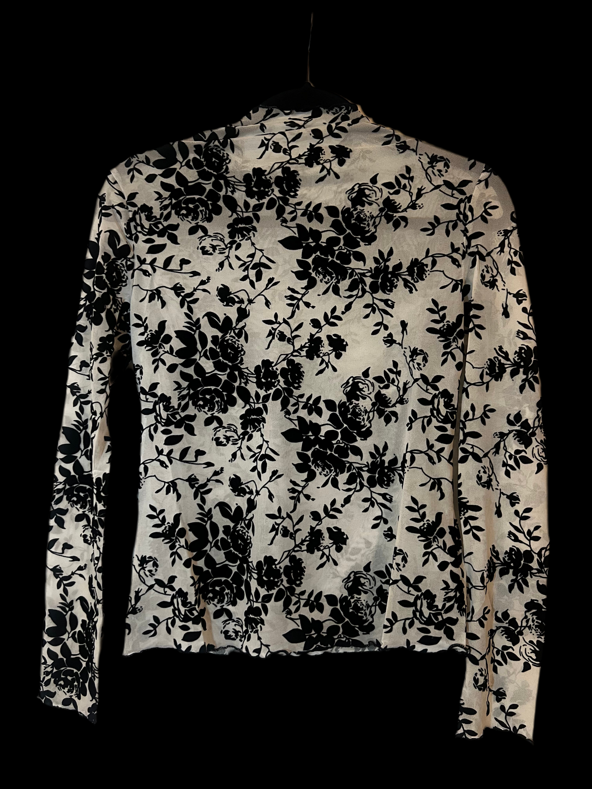 Velvet Mesh Layering Top-Branded Envy