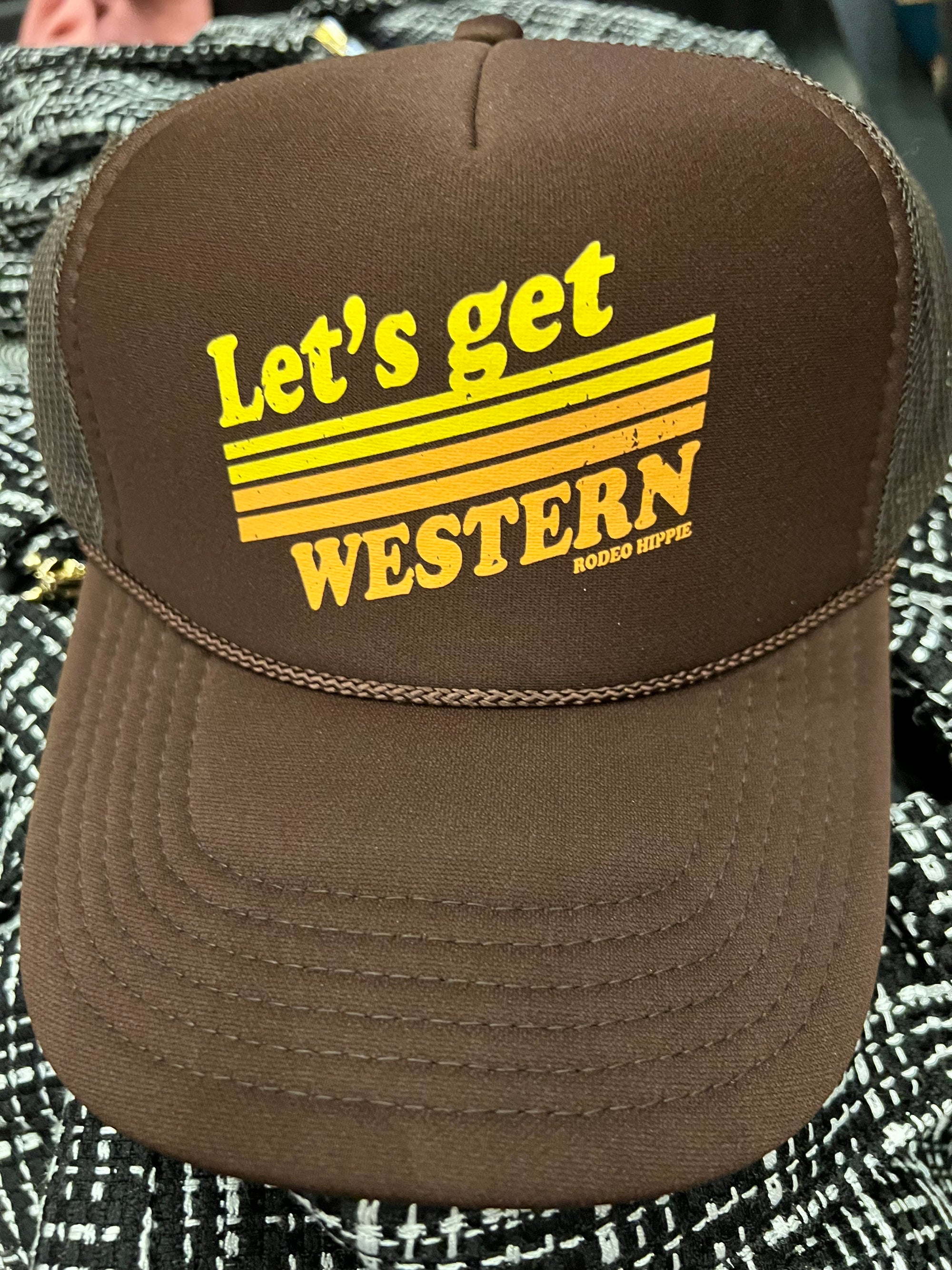 Let's Get Western Trucker Hat-Caps-Branded Envy