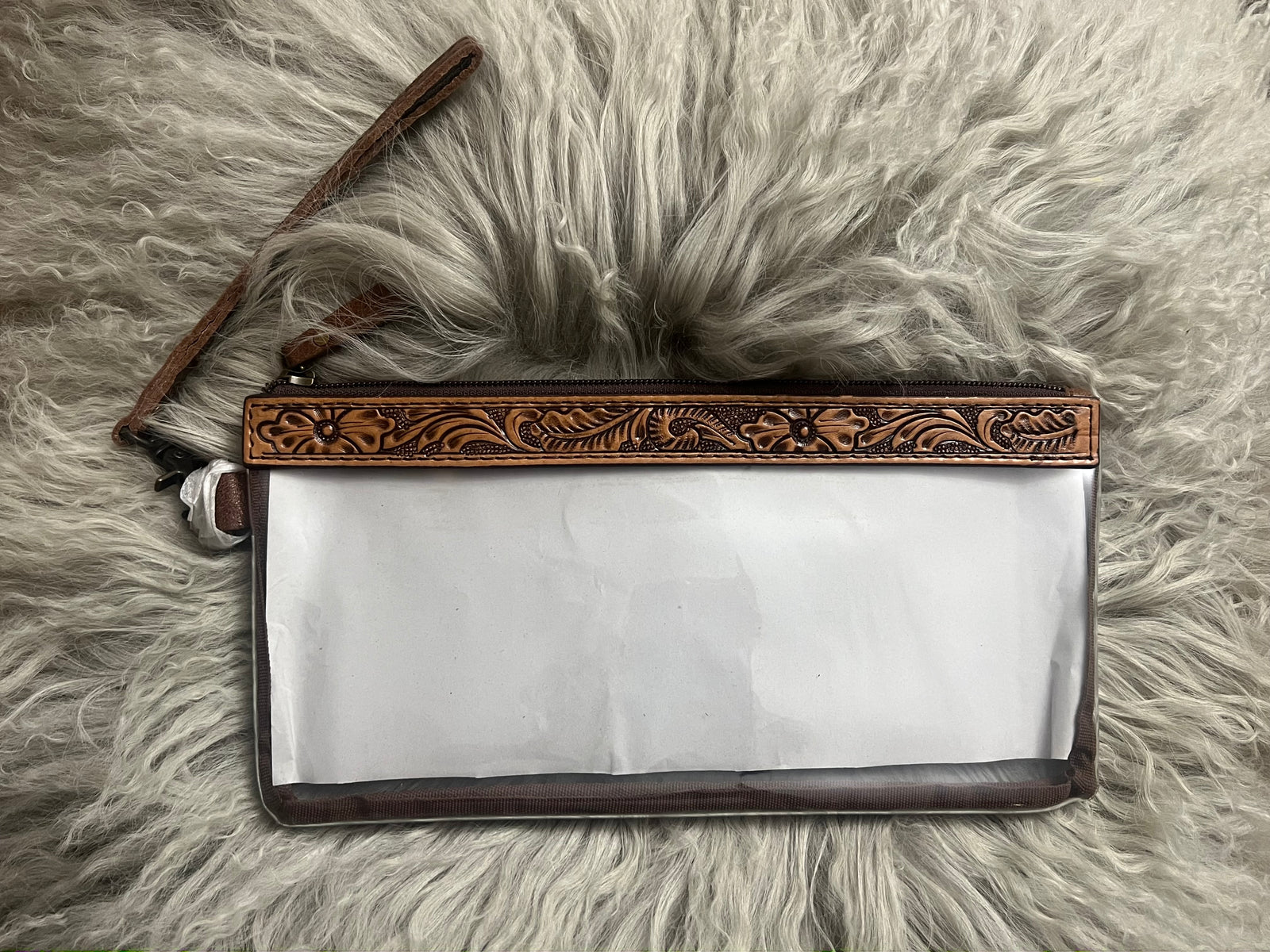 Clear Wristlet Stadium Bag-Branded Envy