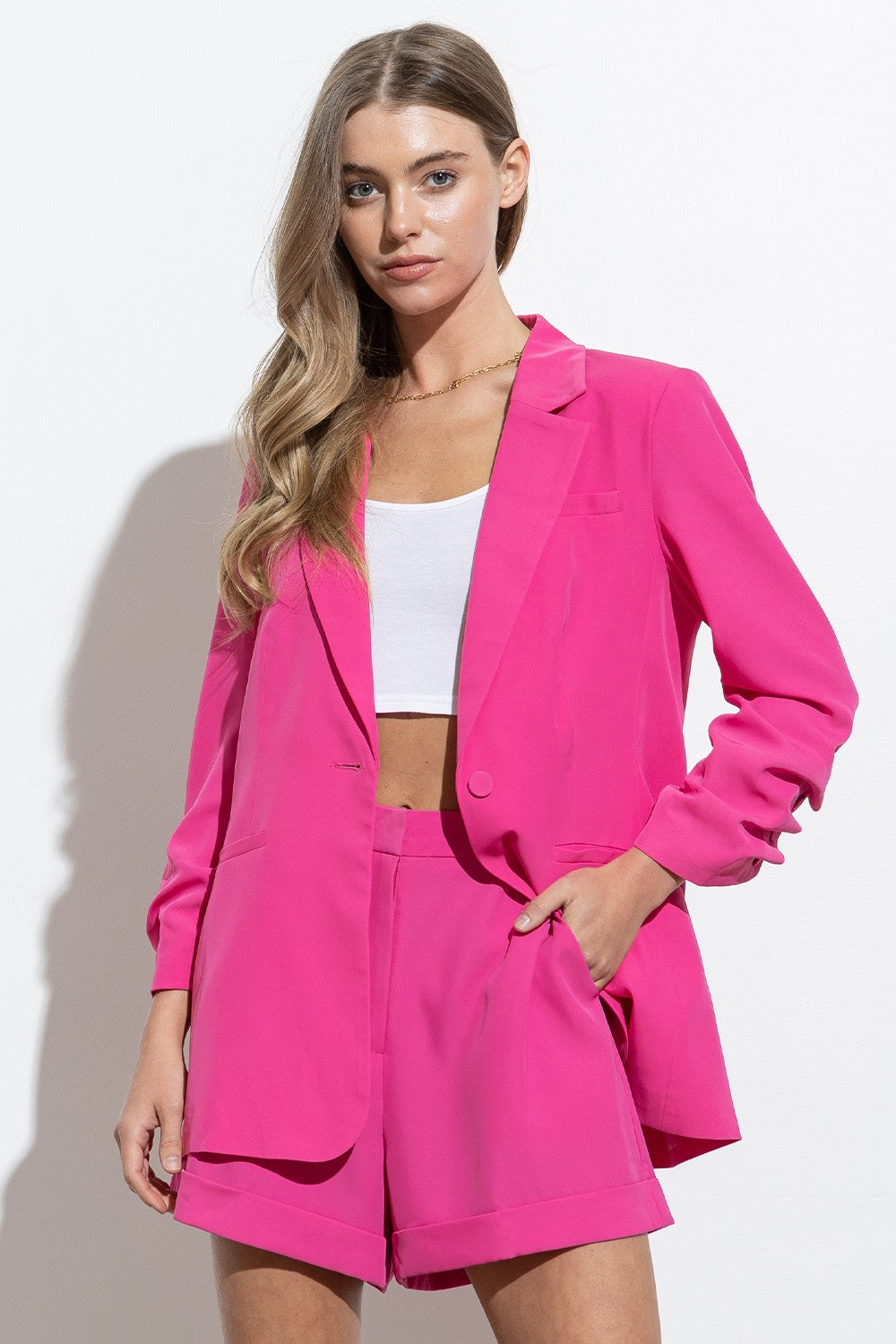 Shania Blazer/Short Set-Blazer-Branded Envy