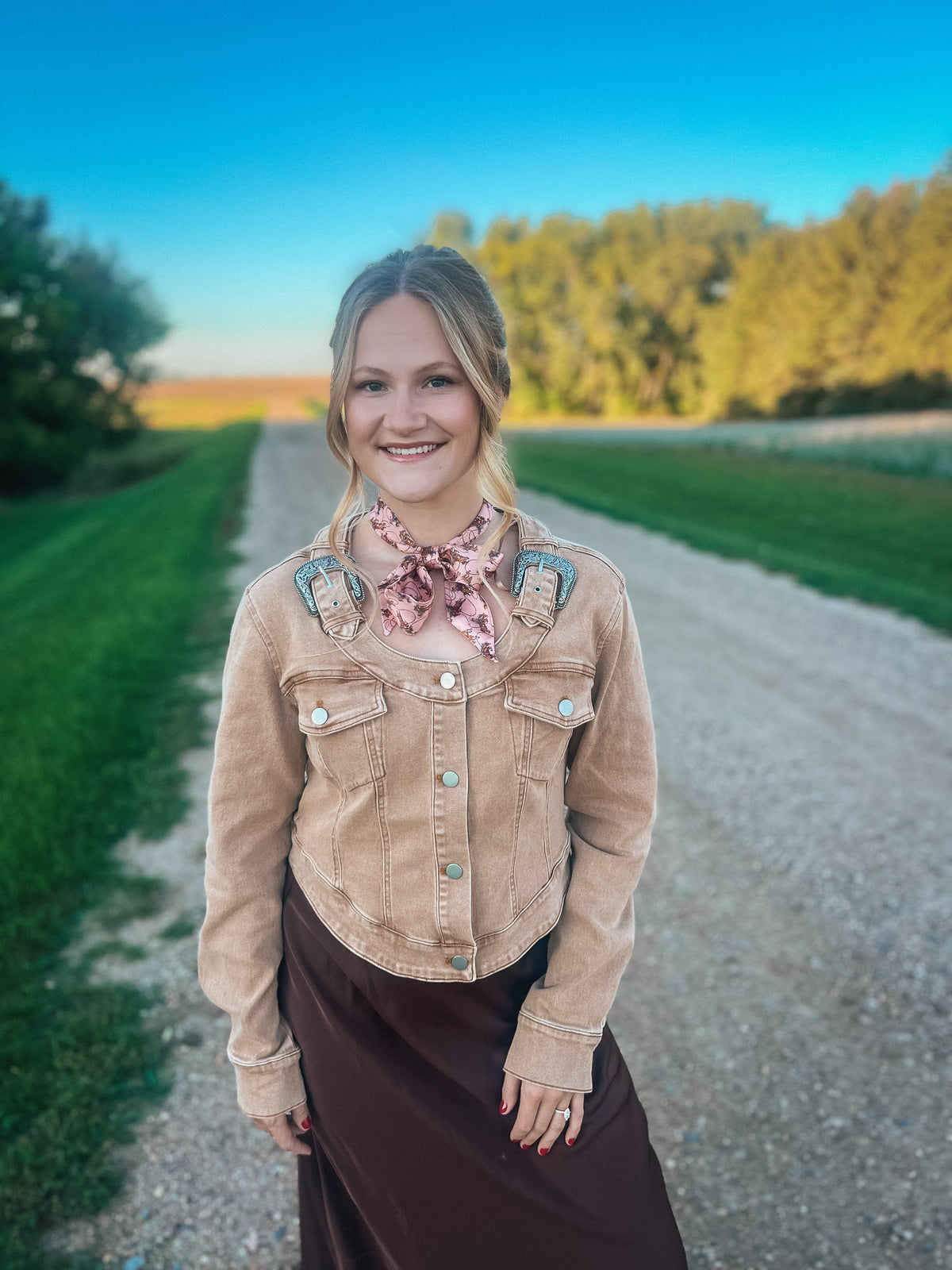 Western Buckle Denim Jacket