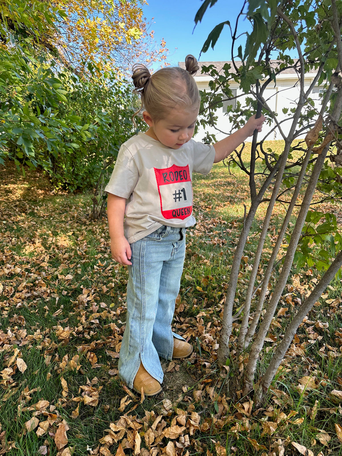 Girls&#39; Wide Leg Jeans-Branded Envy