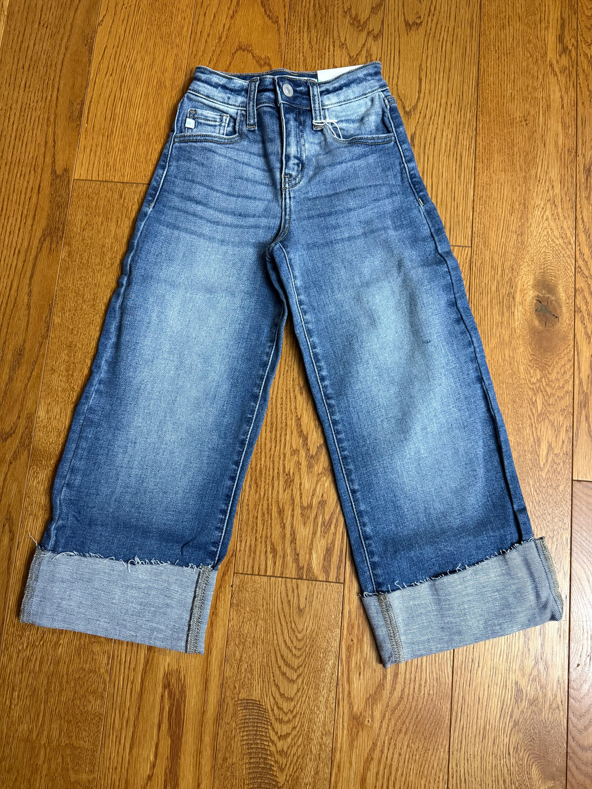 Tween Kancan Crop Wide Leg Jean-Branded Envy