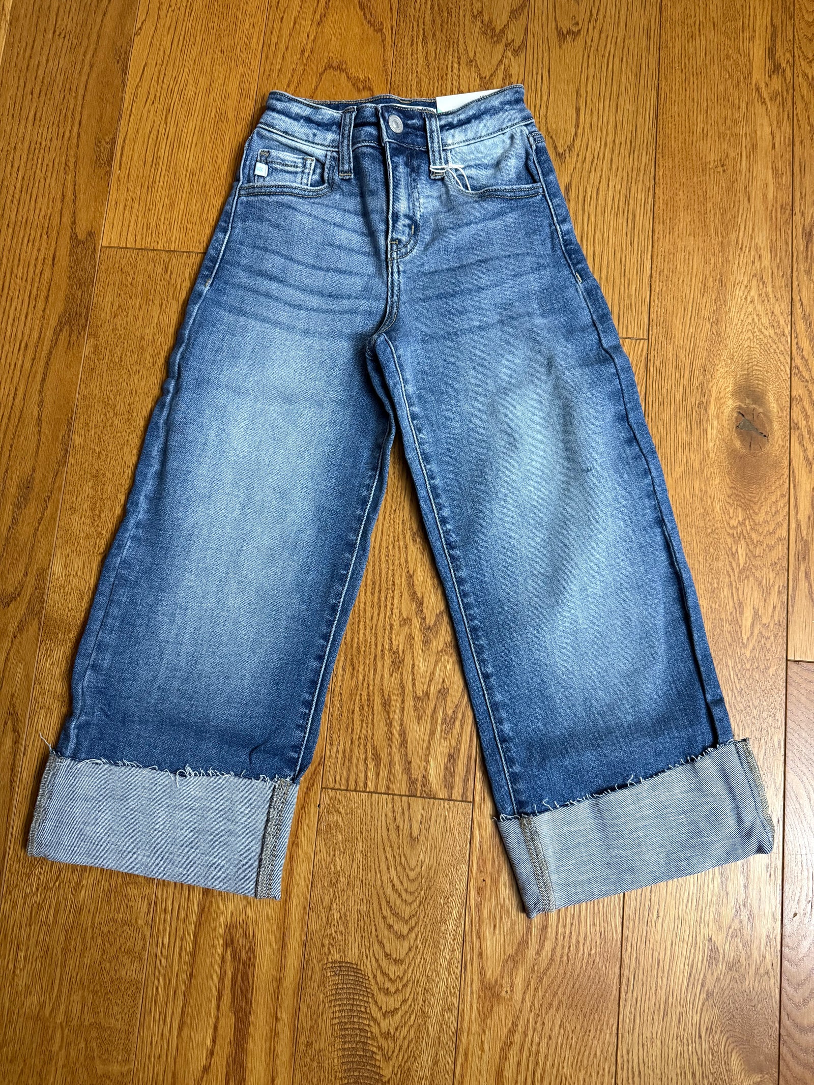 Tween Kancan Crop Wide Leg Jean-Branded Envy