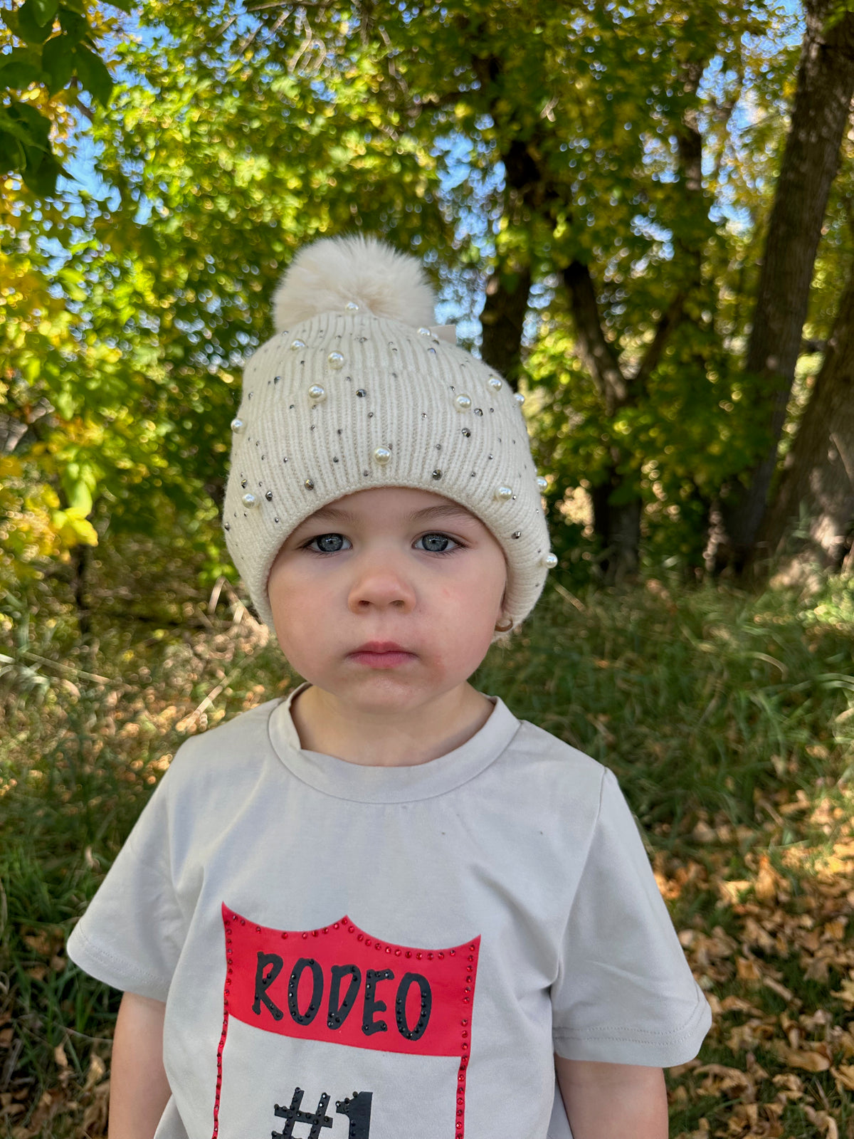 Girls PomPom Beanies-Branded Envy