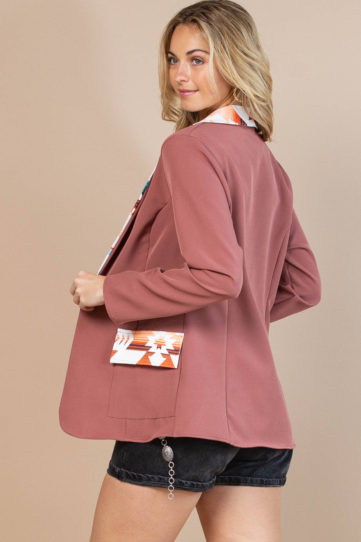 Leiton Aztec Blazer-Blazer-Branded Envy