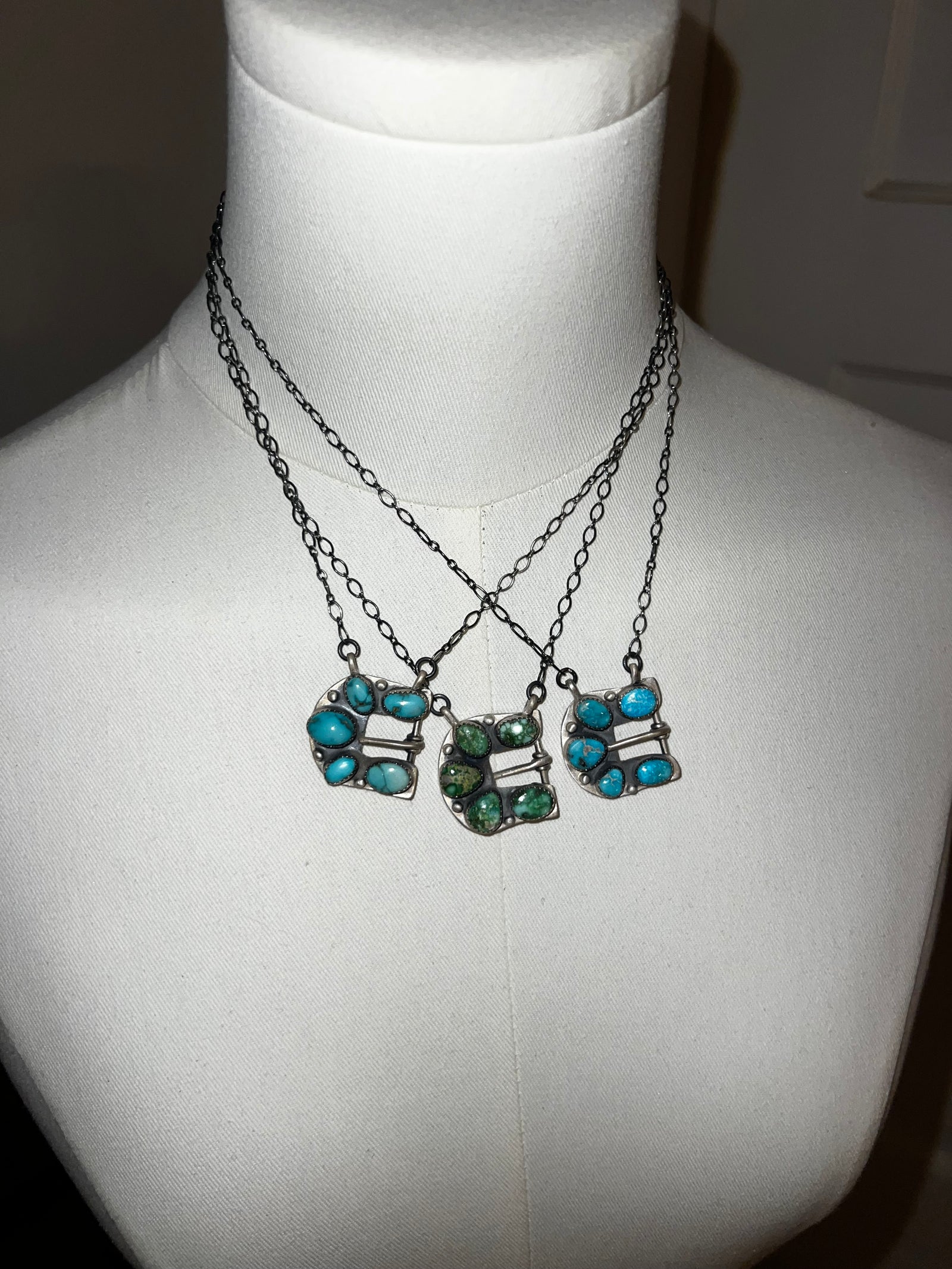 Turquoise Buckle Necklace