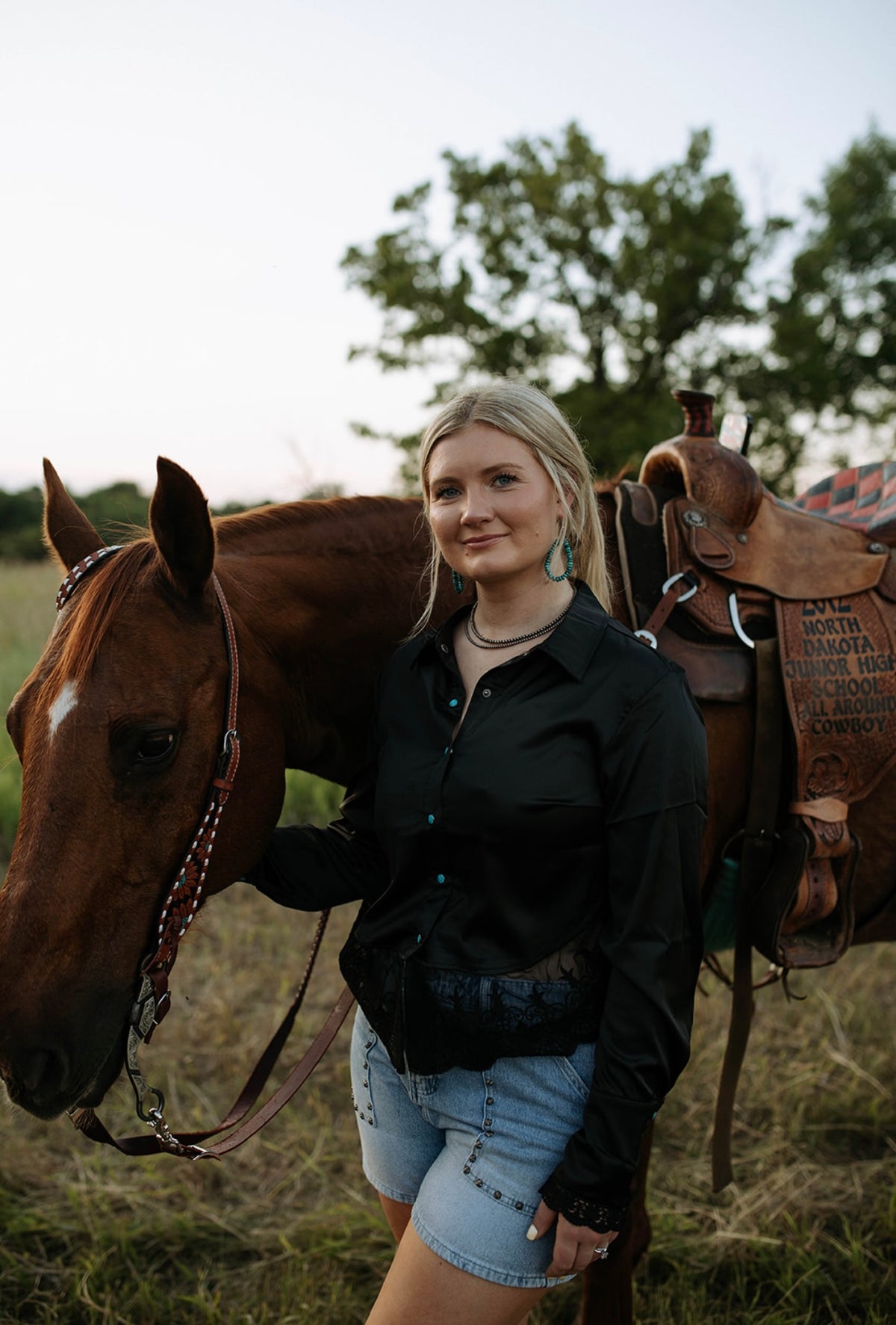 Lace Trim Satin Top-Branded Envy