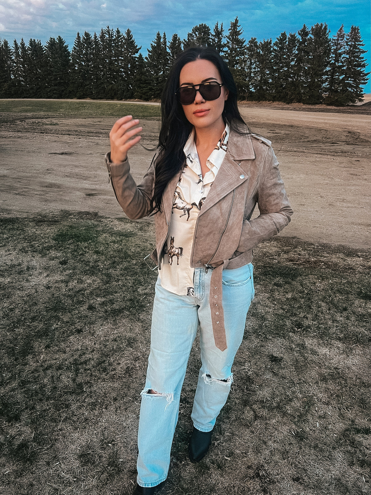 Blank NYC Suede Moto Jacket-Branded Envy