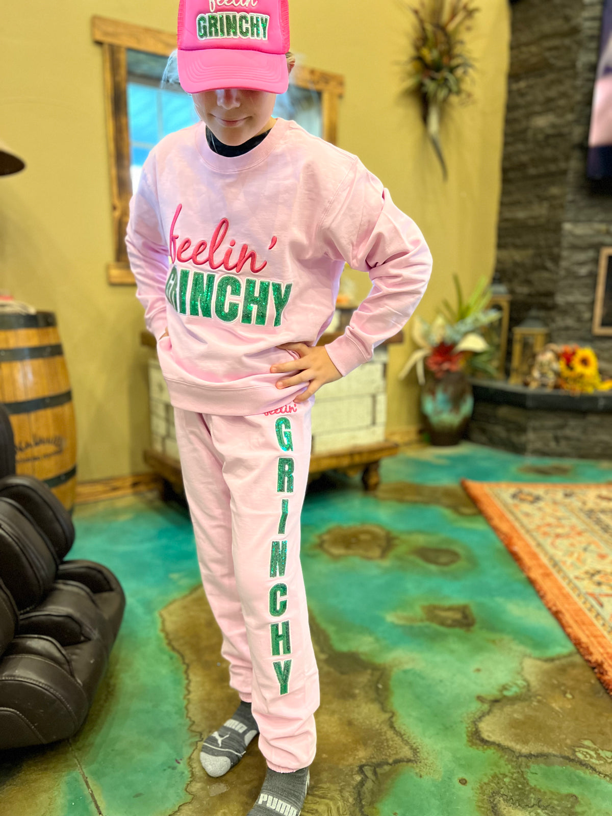 Feeling Grinchy Pants-tween-Branded Envy