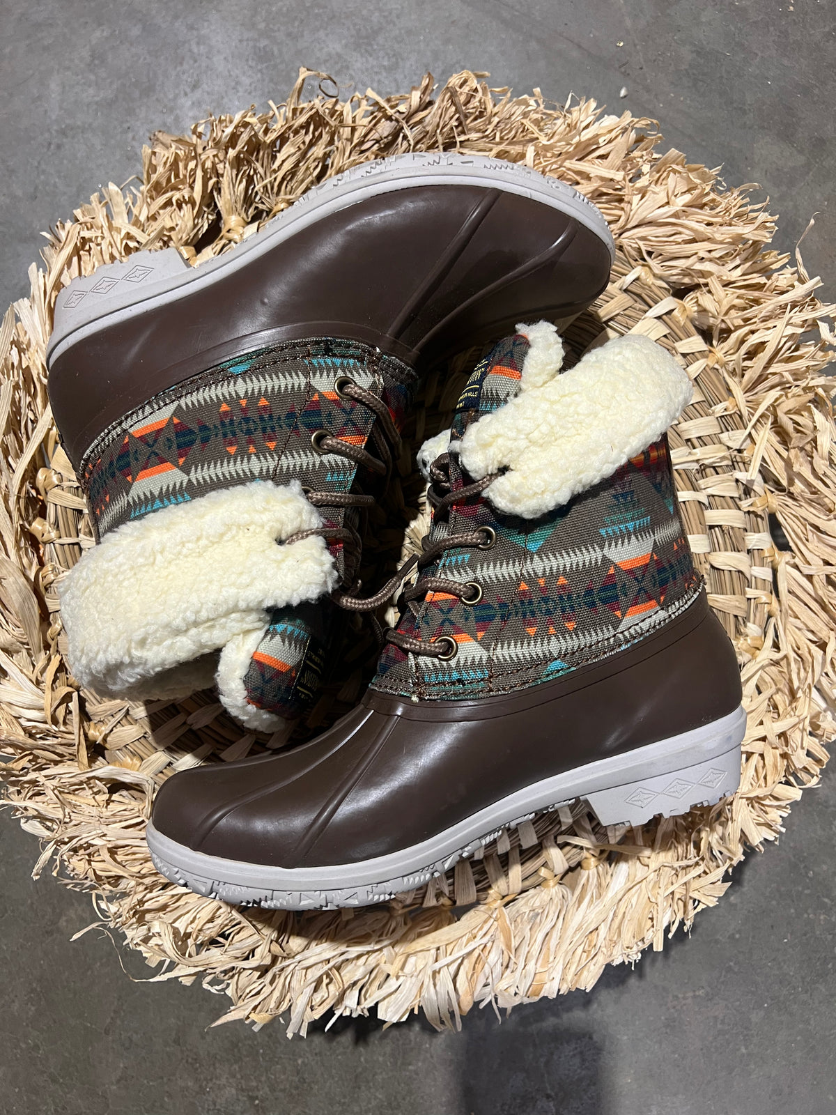 Pendleton Basketmaker Duck Boot-Branded Envy
