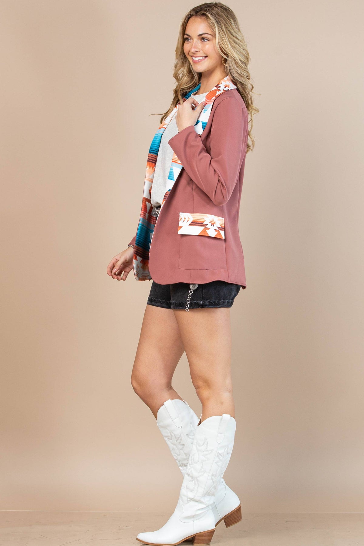 Leiton Aztec Blazer-Blazer-Branded Envy