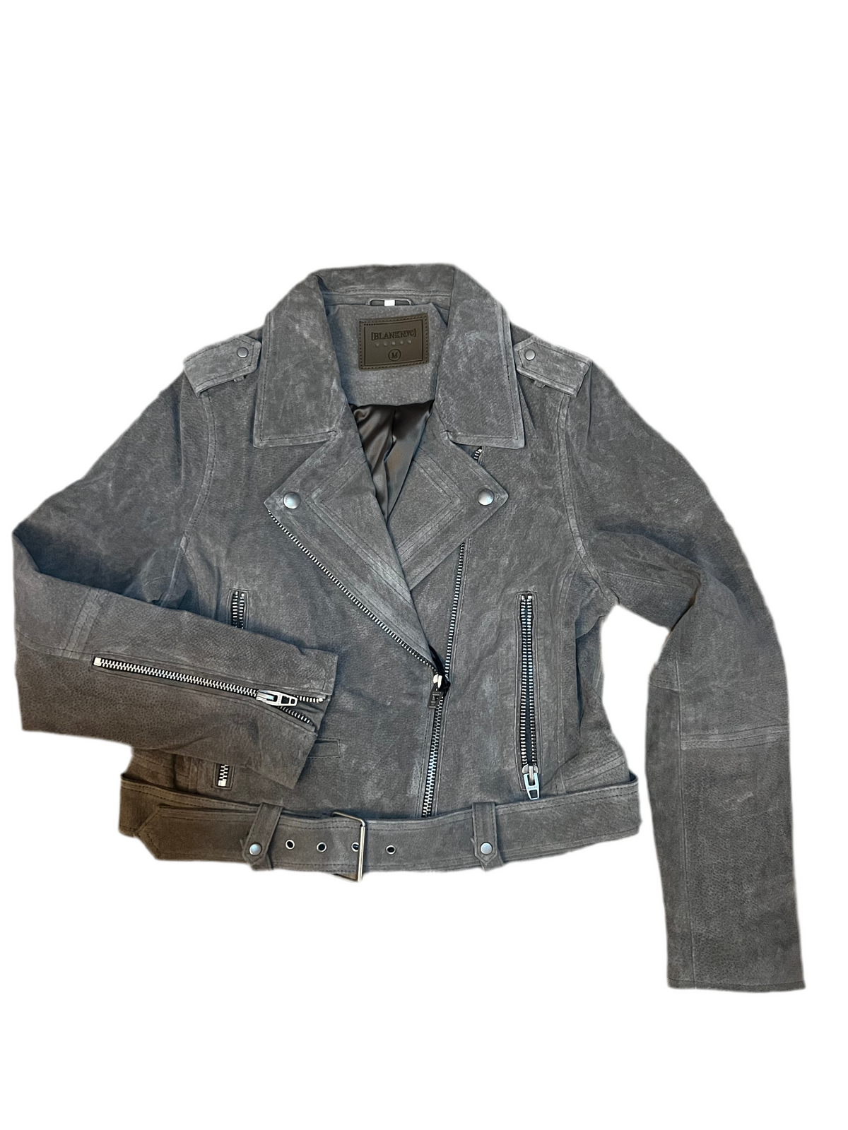Blank NYC Suede Moto Jacket-Branded Envy