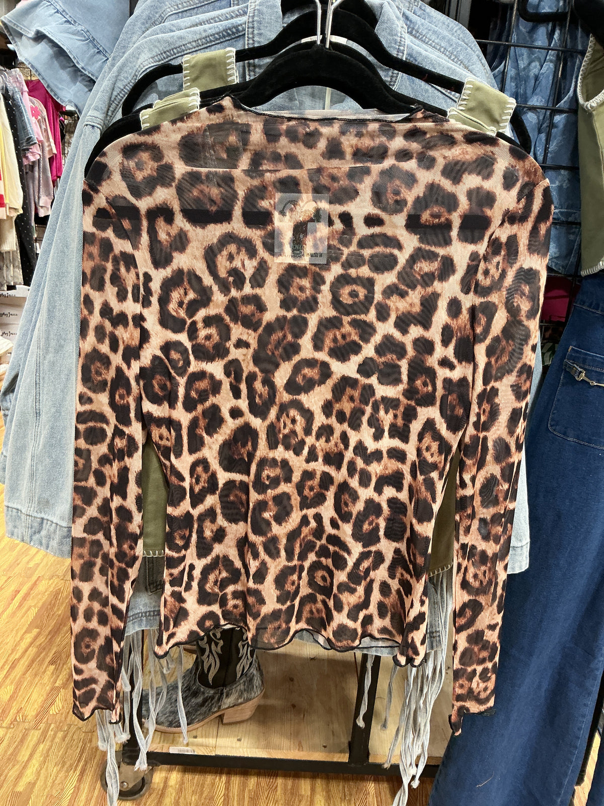 Cheetah Mesh Long Sleeve-Branded Envy