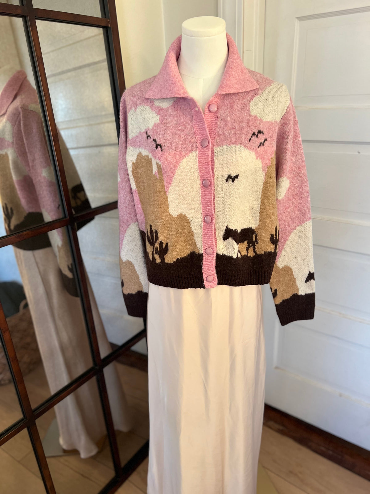 Desert Sunset Cardigan Pink-Branded Envy