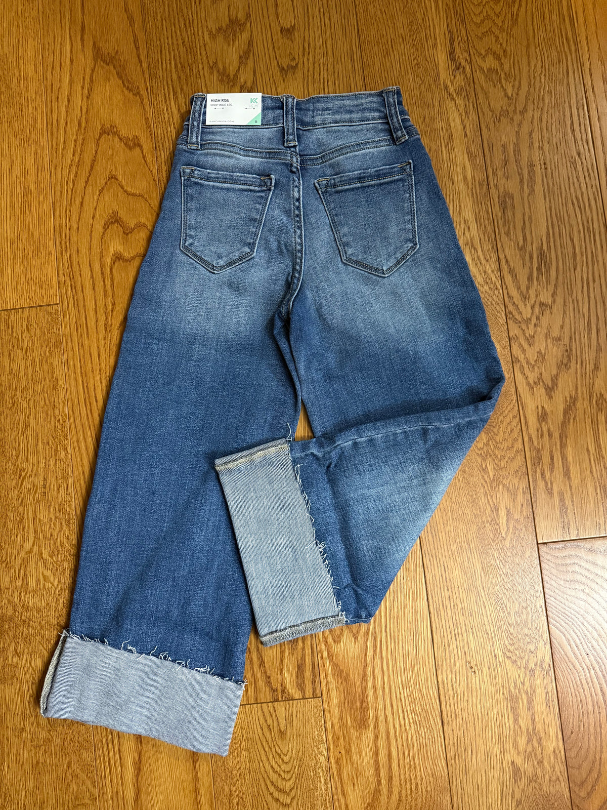 Tween Kancan Crop Wide Leg Jean-Branded Envy