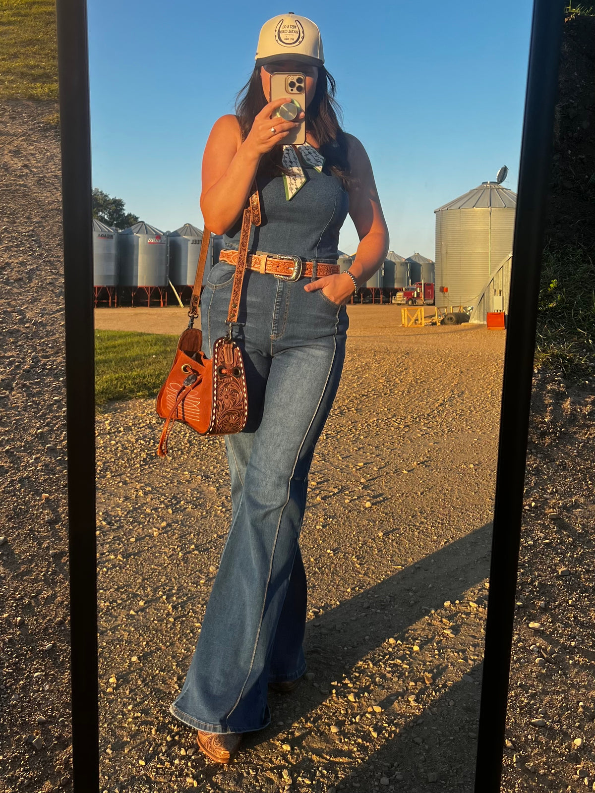 Sleeveless Denim Jumpsuit-Branded Envy