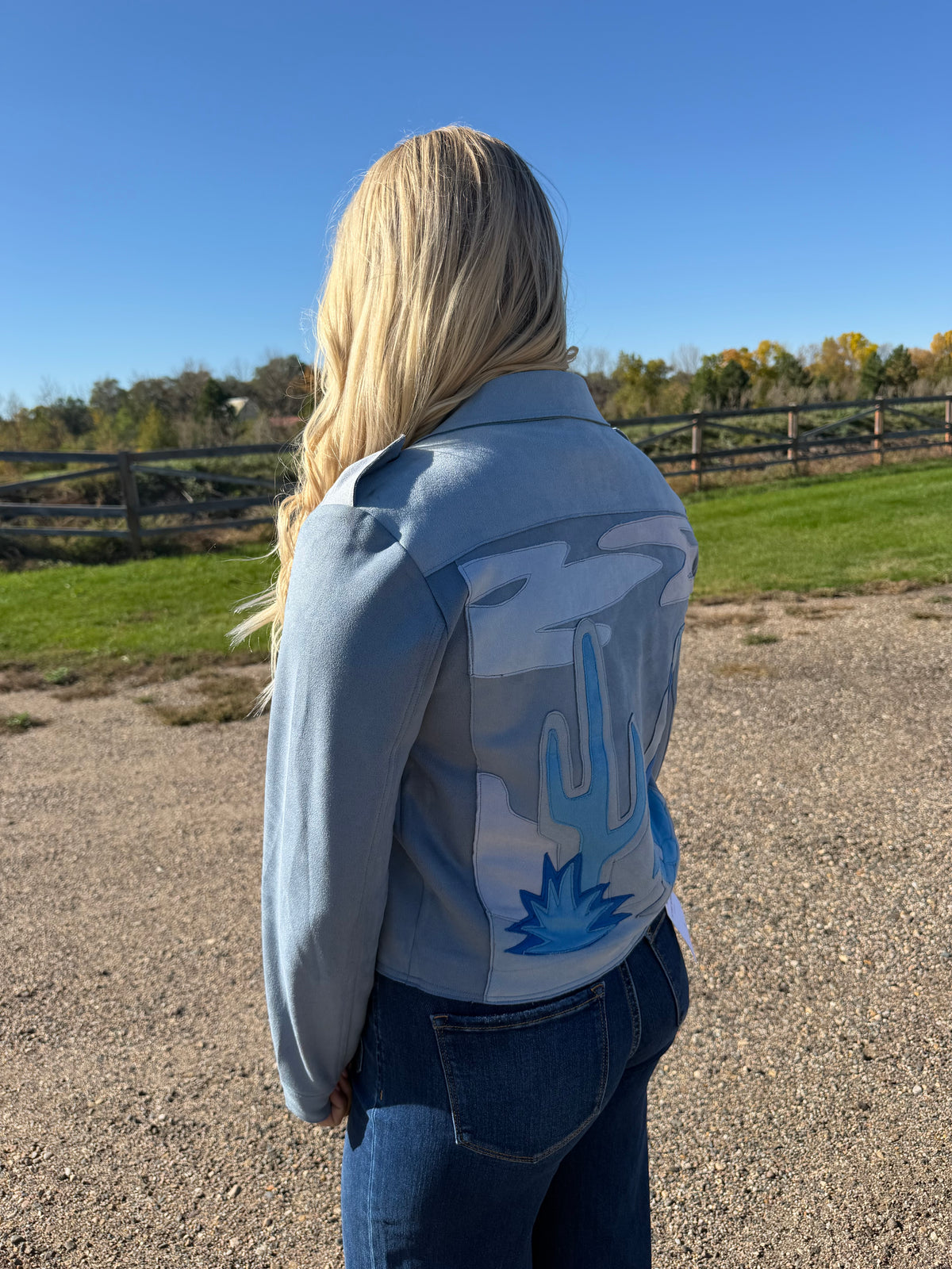 Cacti Forever Jacket Blue-Fashion Top-Branded Envy