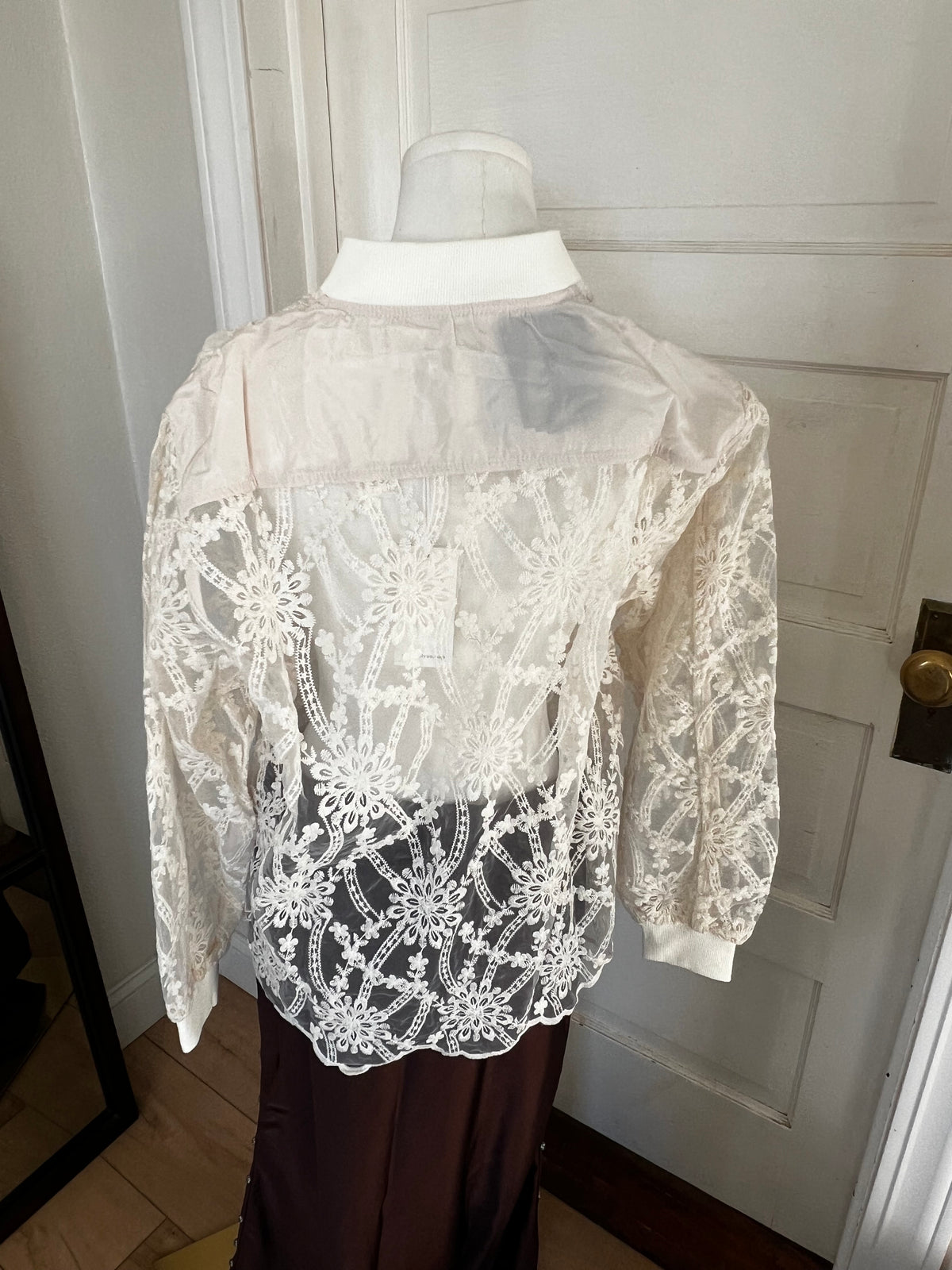 Lace Luxe Bomber-Branded Envy