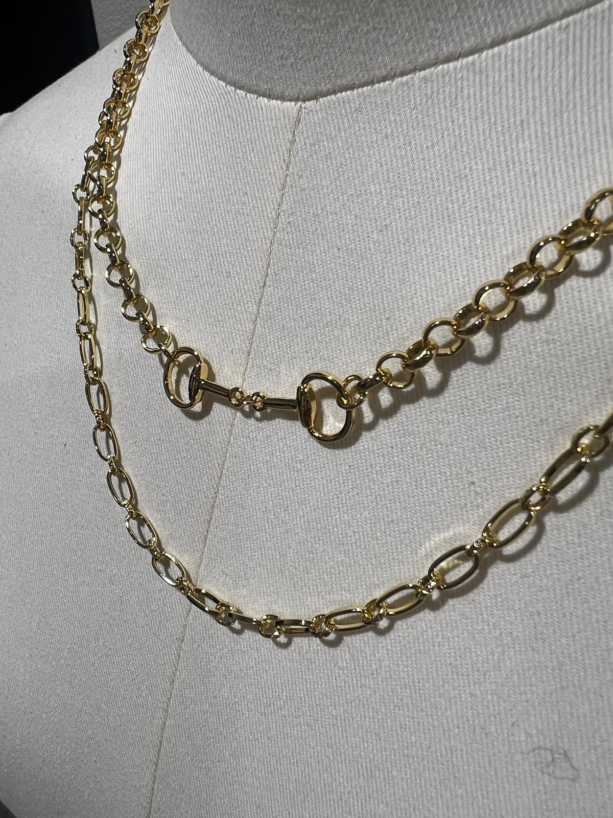 18K Gold Layered Chain Necklace
