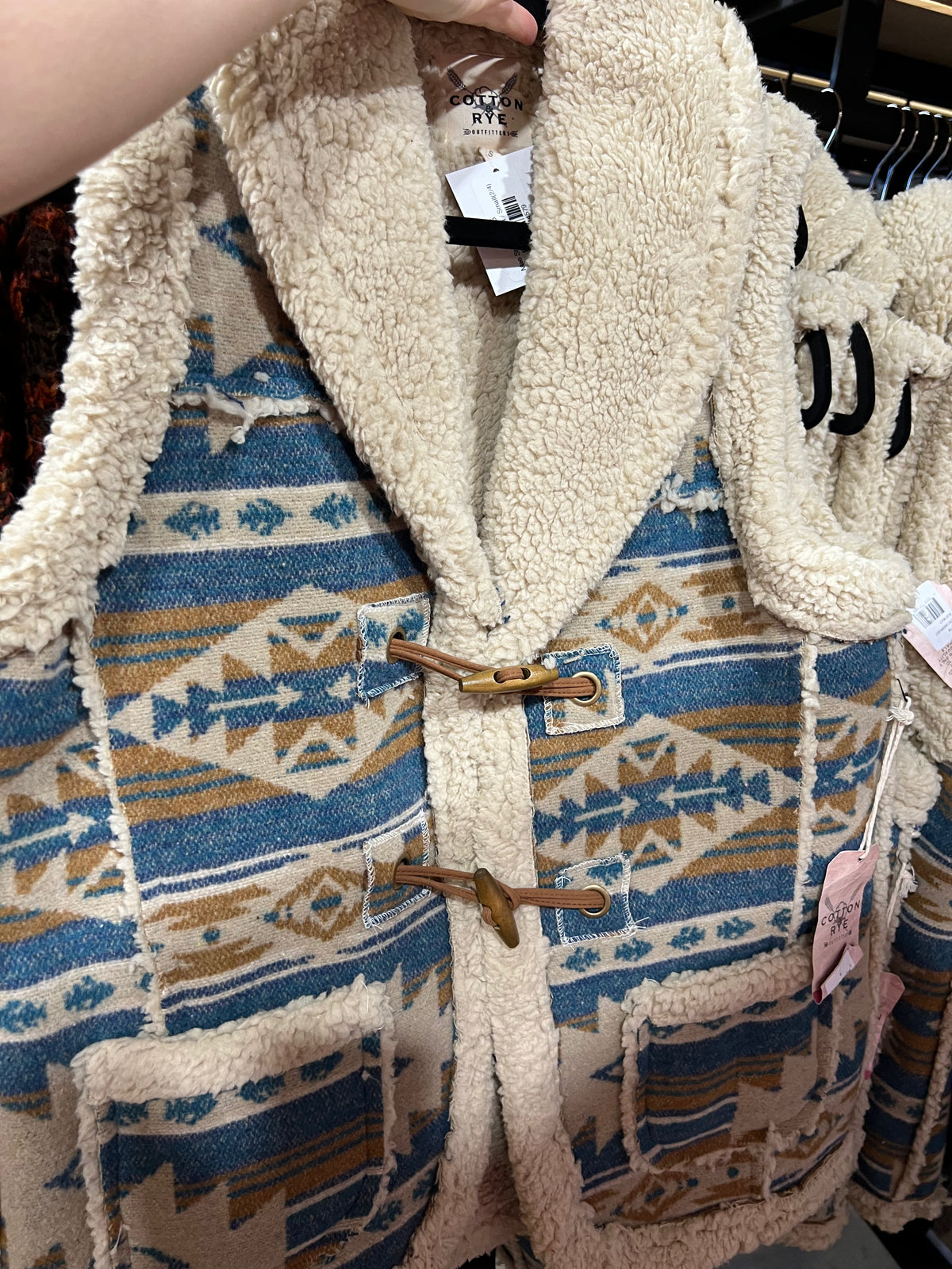 Mae Sherpa Vest-Cardigan-Branded Envy