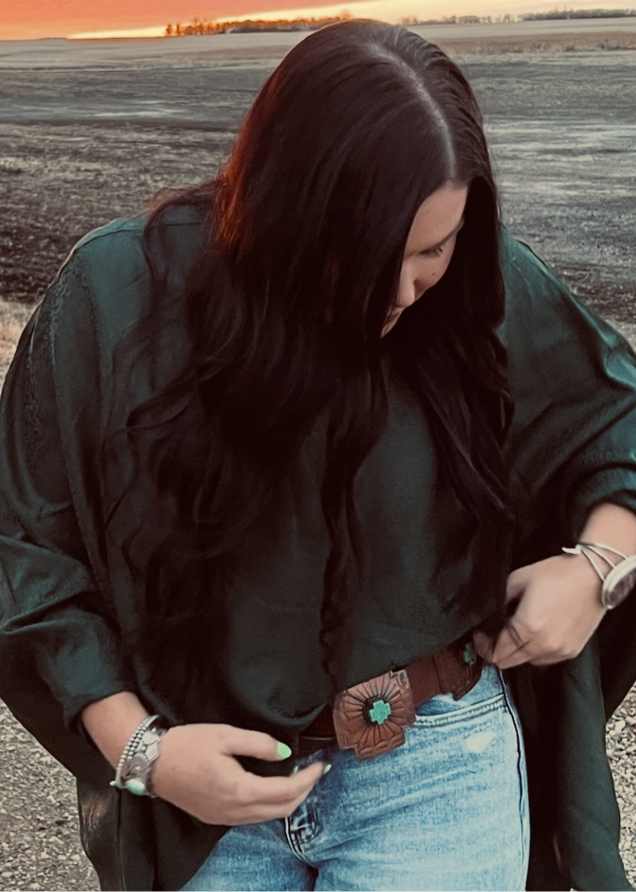 Copper Concho 2 Belt-Belts-Branded Envy