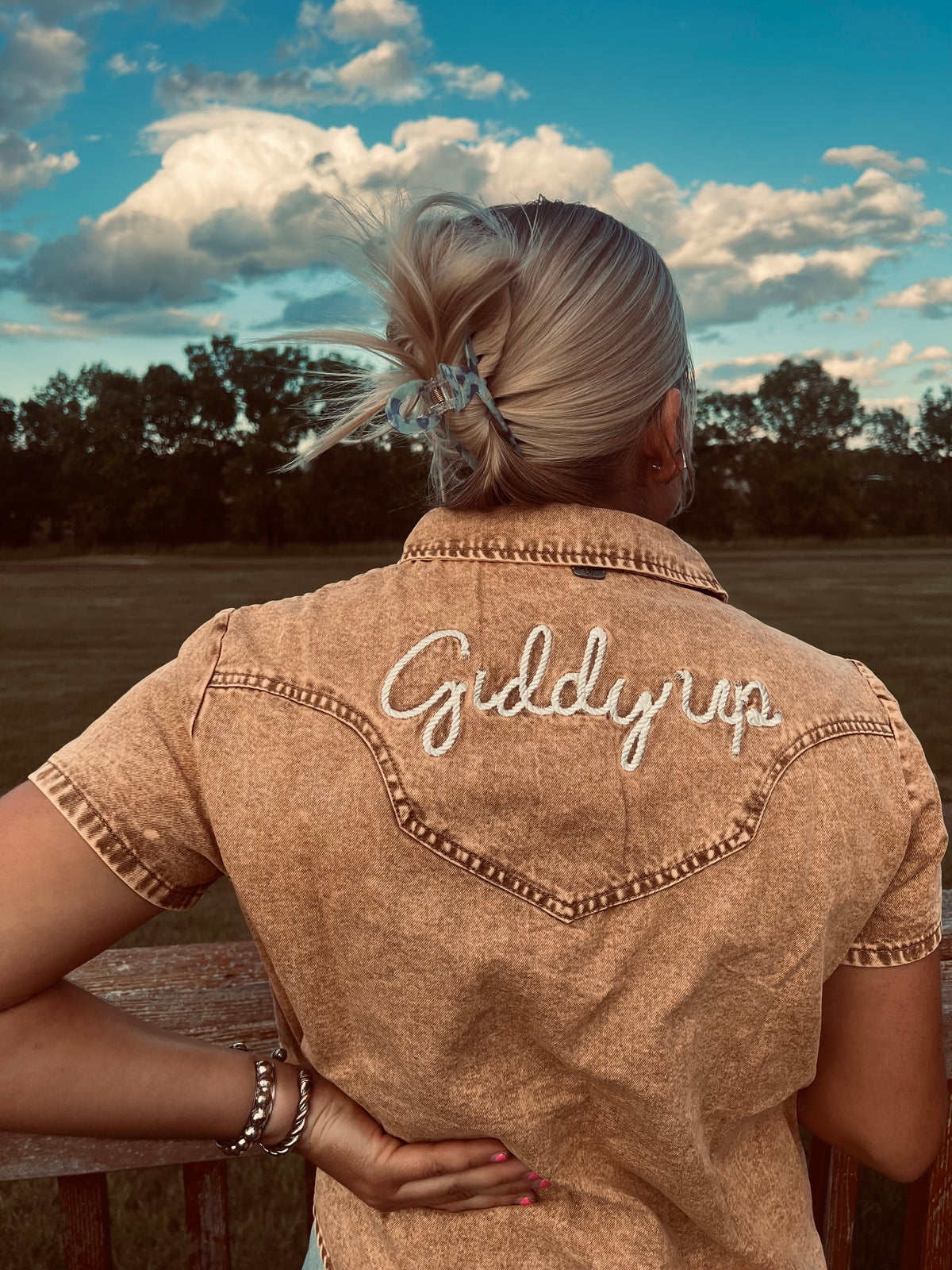 Giddy Up Pearl Snap-Branded Envy