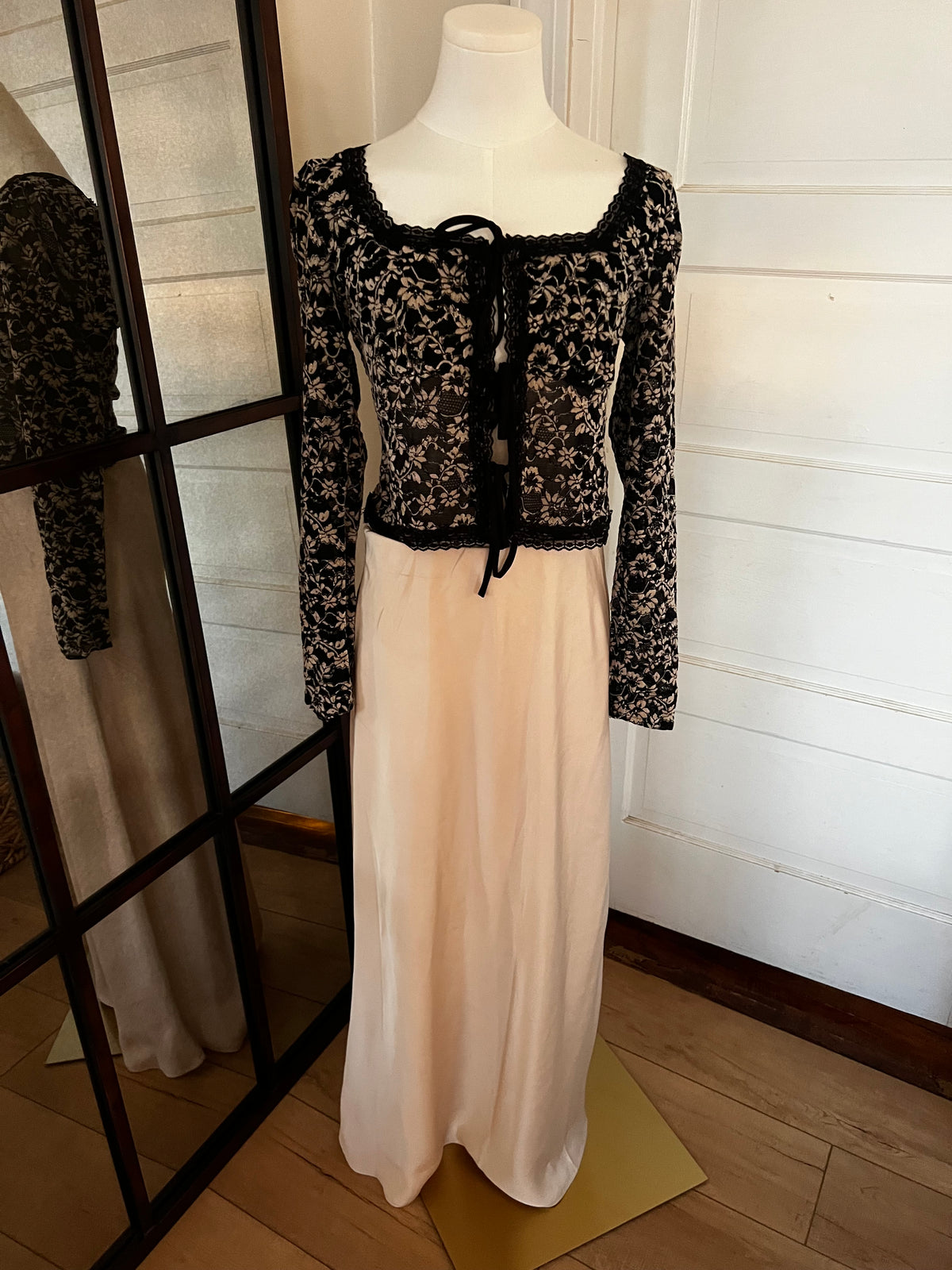 Champagne Maxi Skirt-Branded Envy