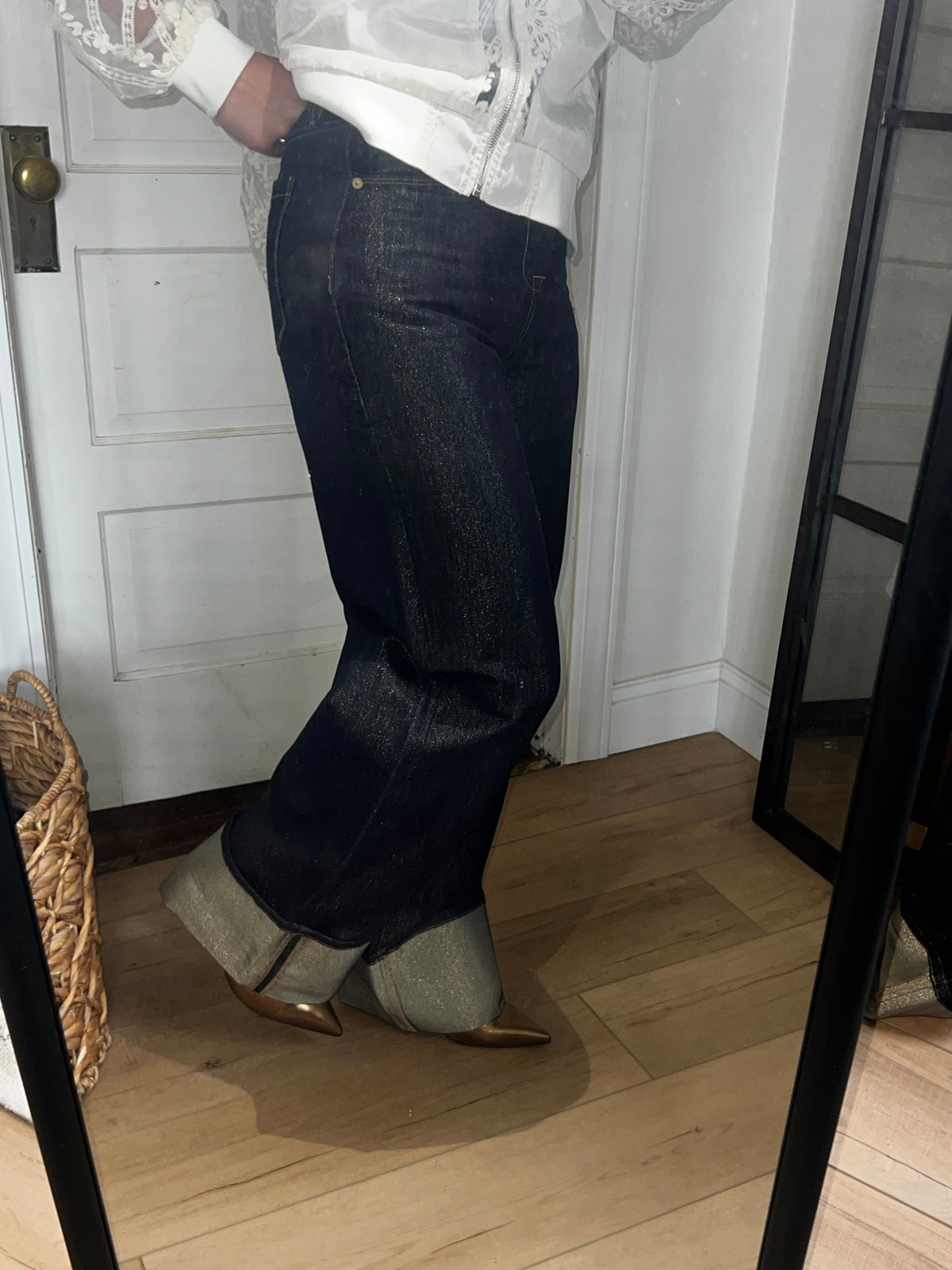 Blank NYC Gold Thread Jeans-Branded Envy