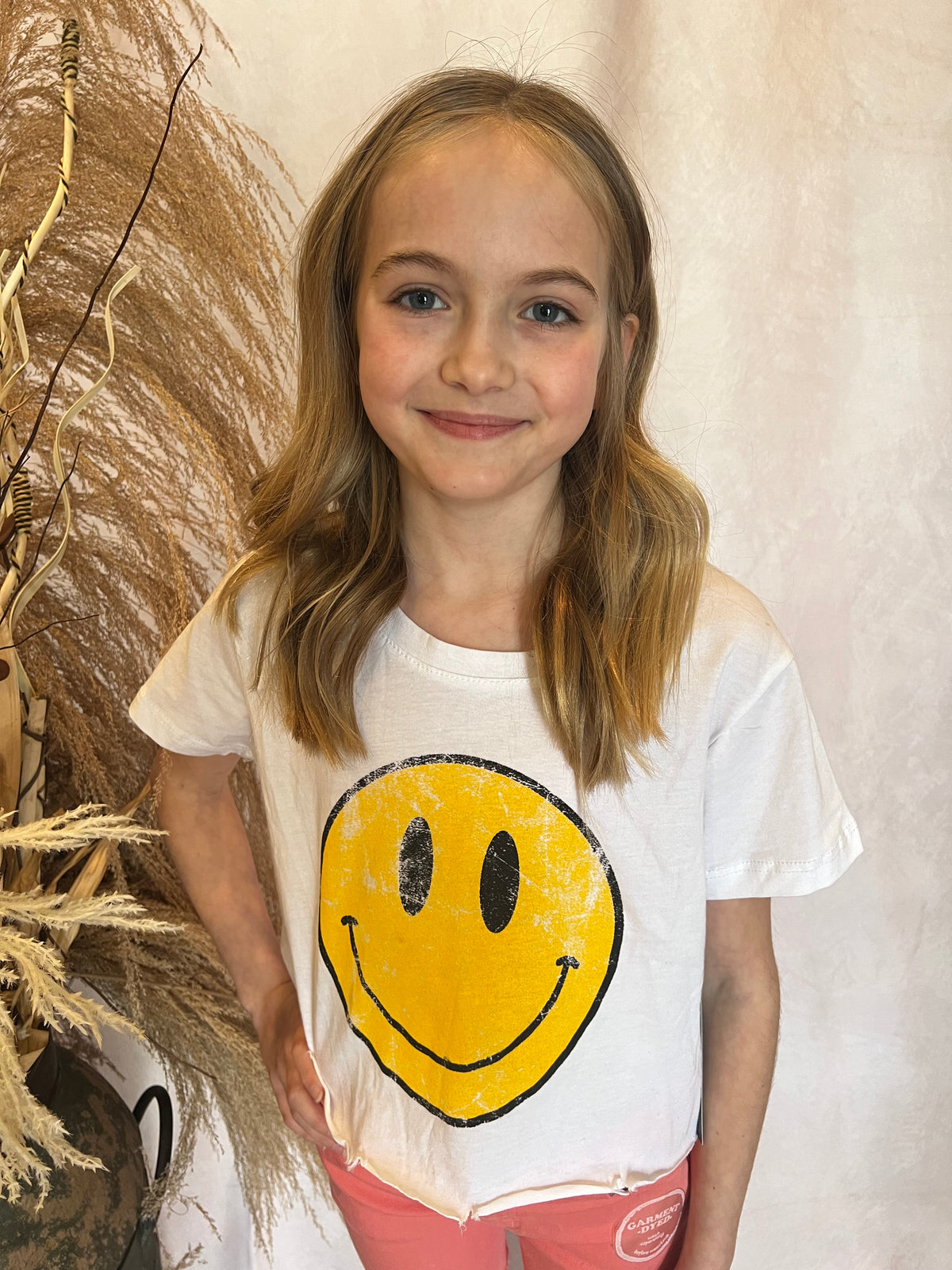 Vintage Smile Graphic Tee-Kids Fashion-Branded Envy