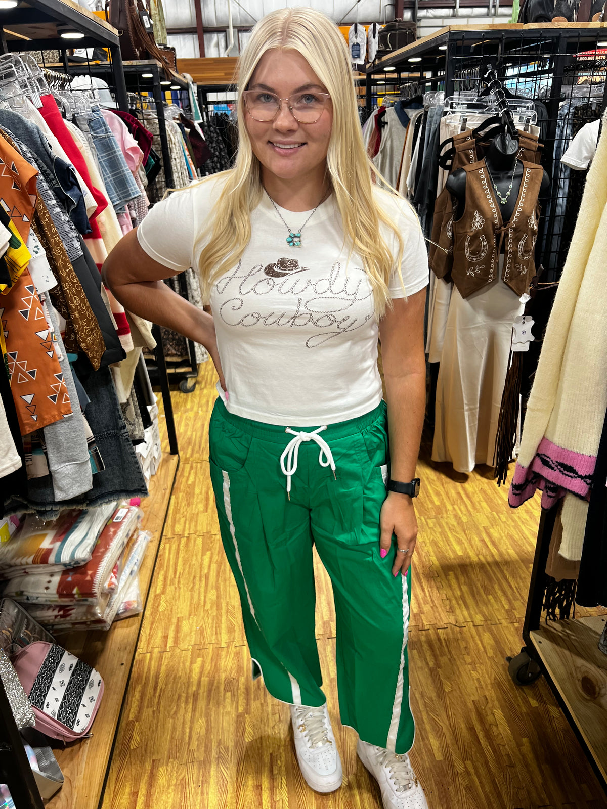 Striped Smocked Drawstring Cropped Pants-Branded Envy