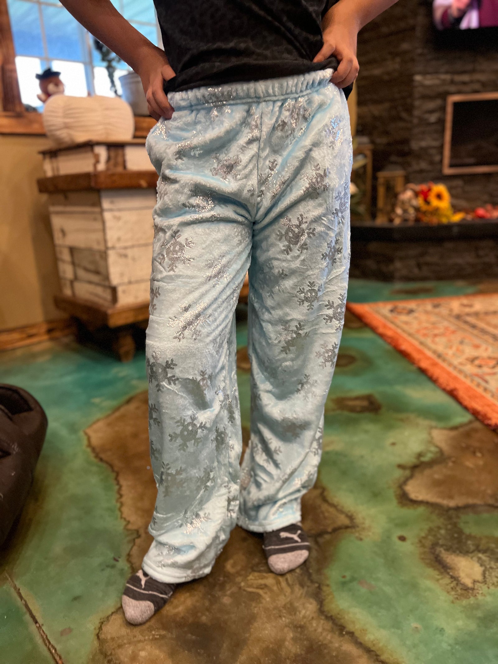 Snowflake Plush Pants-tween-Branded Envy