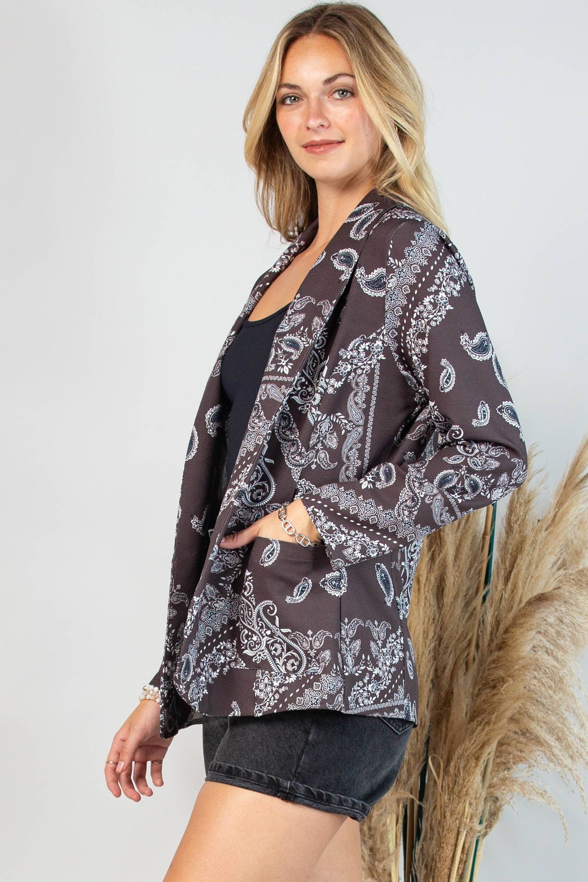 Jessi Bandana Blazer-Blazer-Branded Envy