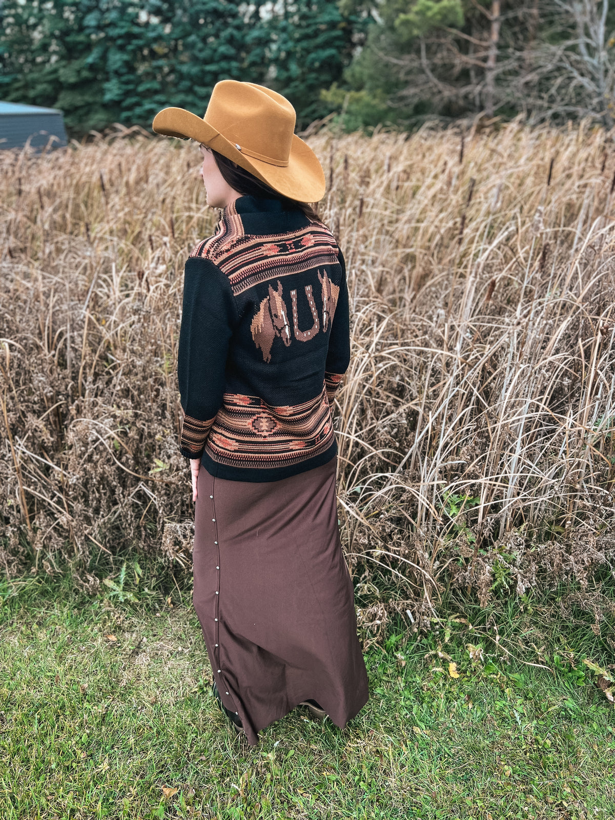 Horse Cardigan Black-Cardigan-Branded Envy