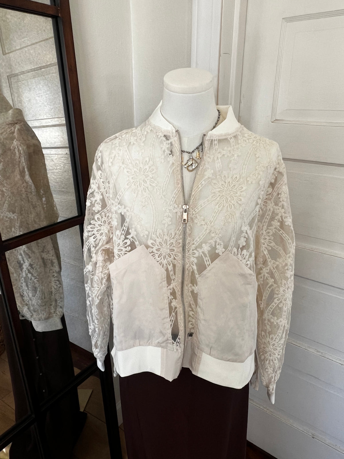 Lace Luxe Bomber-Branded Envy