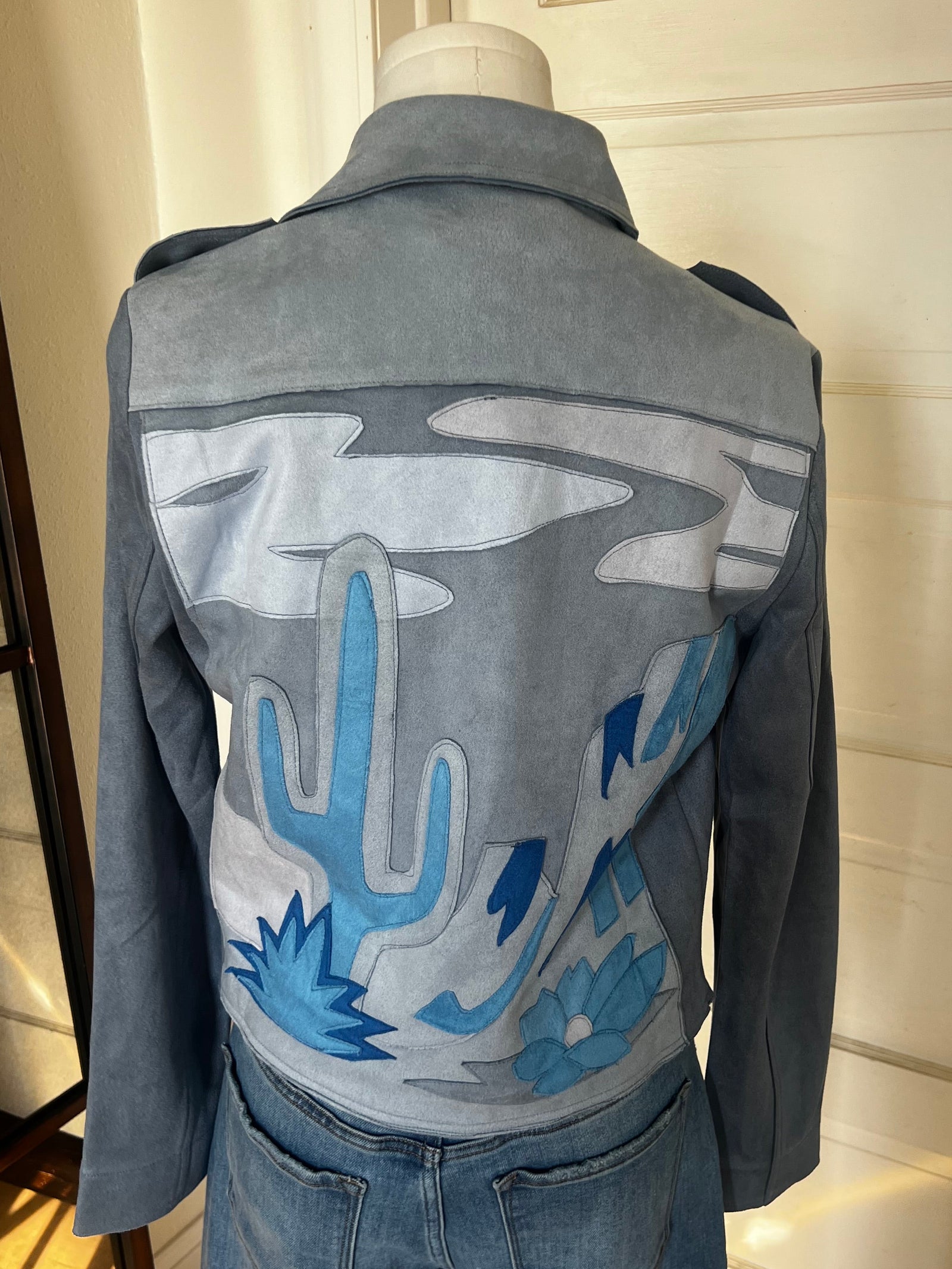 Cacti Forever Jacket Blue-Fashion Top-Branded Envy