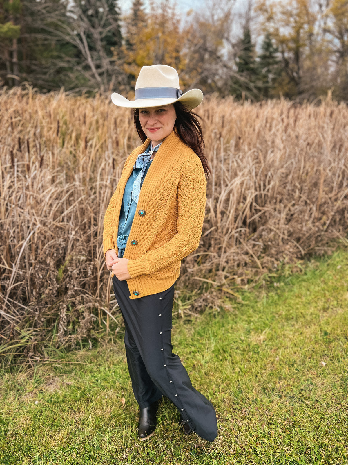 Concho Cable Knit Cardigan-Cardigan-Branded Envy