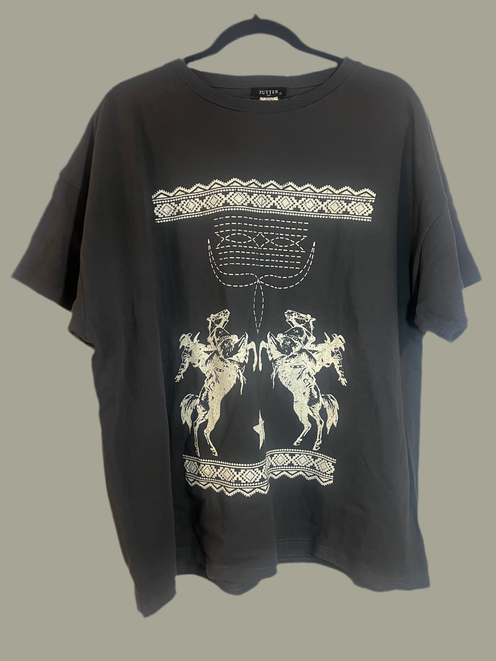 Buckaroo Oversized Tee-Branded Envy