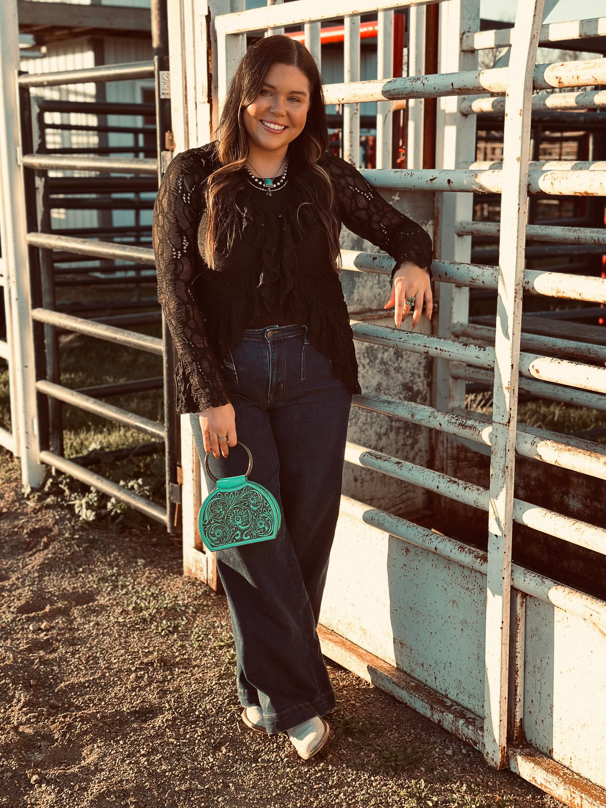 Long Sleeve Boho Lace Top-Branded Envy