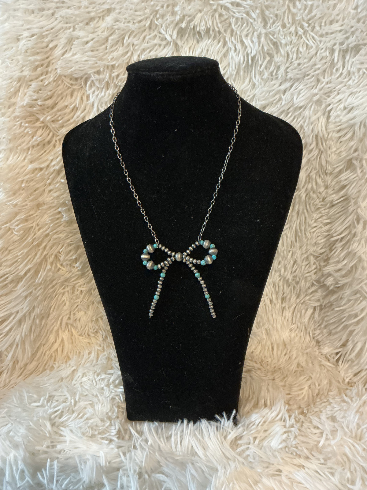 Navajo Pearl Bow Necklace-Accessories-Branded Envy