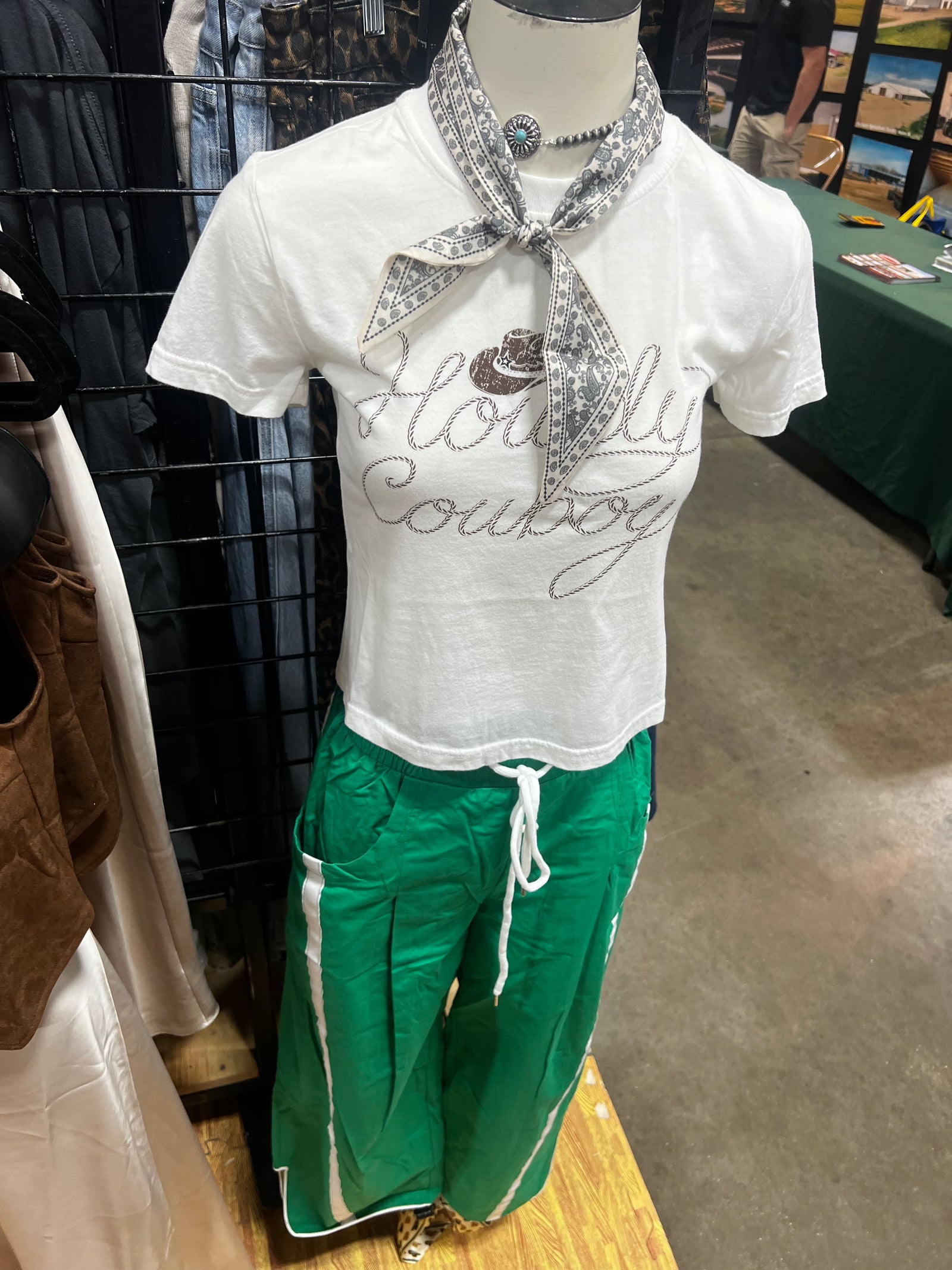 Howdy Cowboy Cropped Tee-Branded Envy