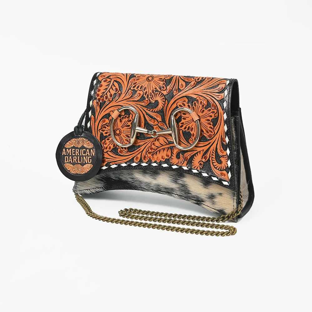 Hair on Hide Snaffle Bit Purse