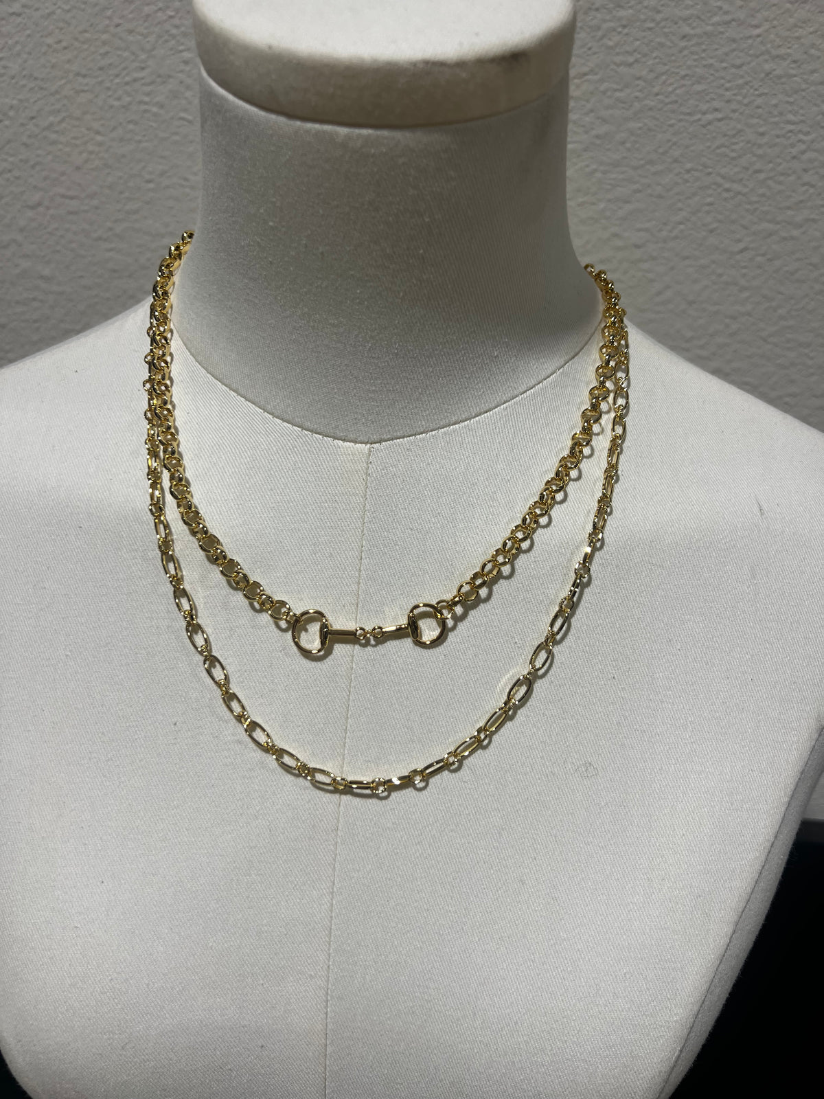 18K Gold Layered Chain Necklace