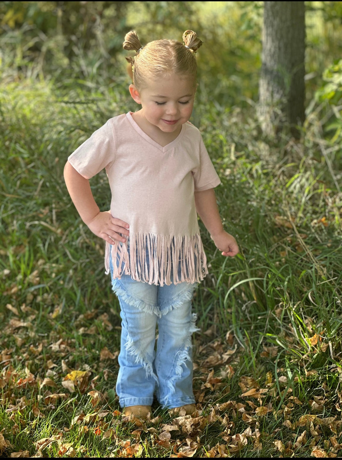 Girls&#39; Fringe Tee-Branded Envy