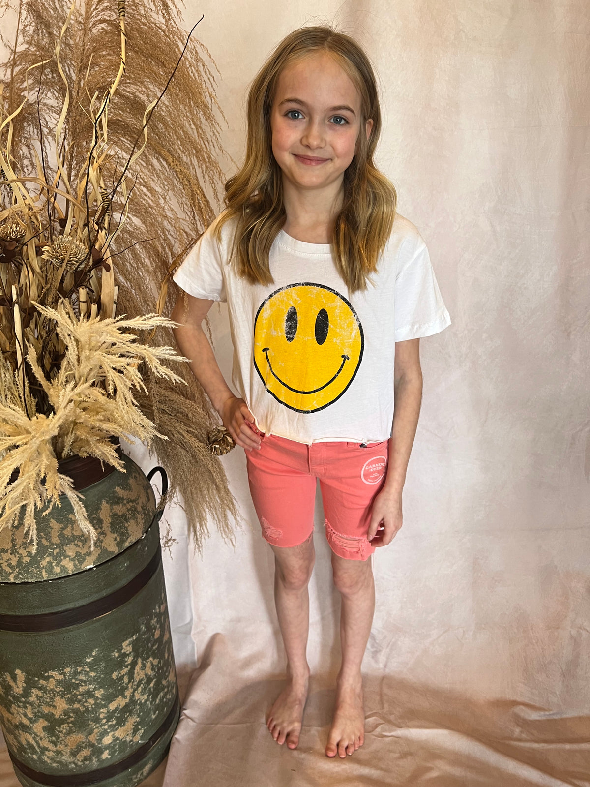 Vintage Smile Graphic Tee-Kids Fashion-Branded Envy